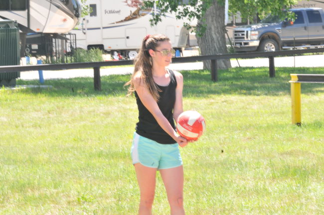 Girl Playing Basketball